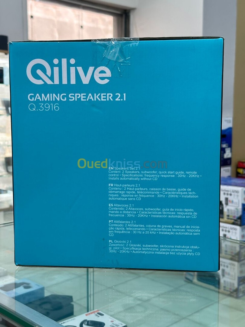 haut parleur Gaming Qilive Q.3916 systeme Enceinte portable GBT 2.1 avec caisson de base,Noir