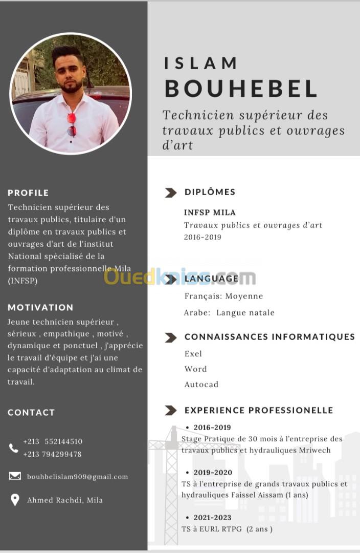 Conducteur travaux 