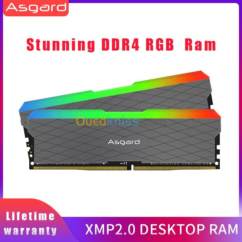 Ram asgard loki w2 RGB - 16Gb (2x8gb) - 3200 MHZ - DDR4 - DESKTOP - 1.35v