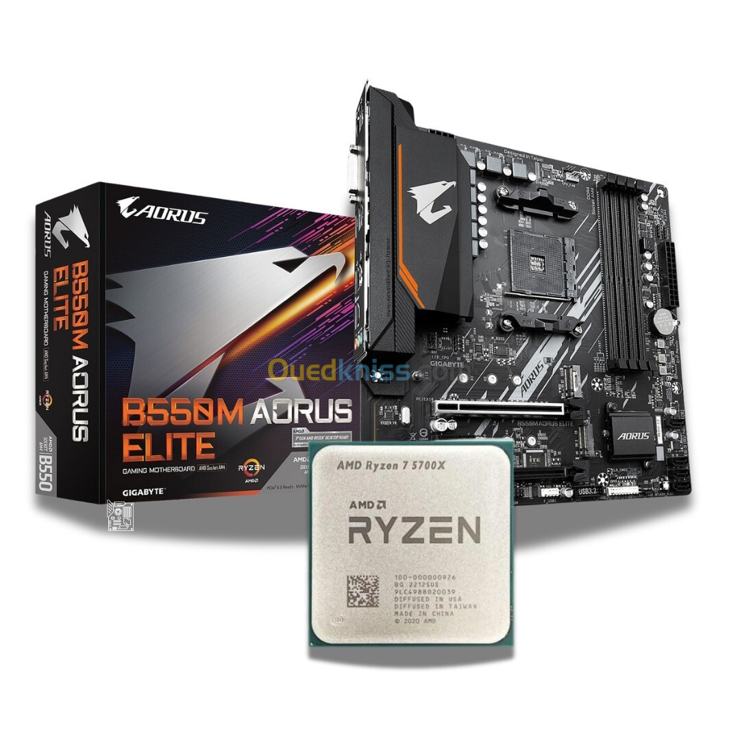 Kit UPGRADE RYZEN 7 5700X + GIGABYTE B550M AORUS ELITE