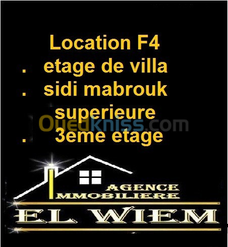 Location Niveau De Villa F4 Constantine Constantine