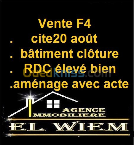 Vente Appartement F4 Constantine Constantine