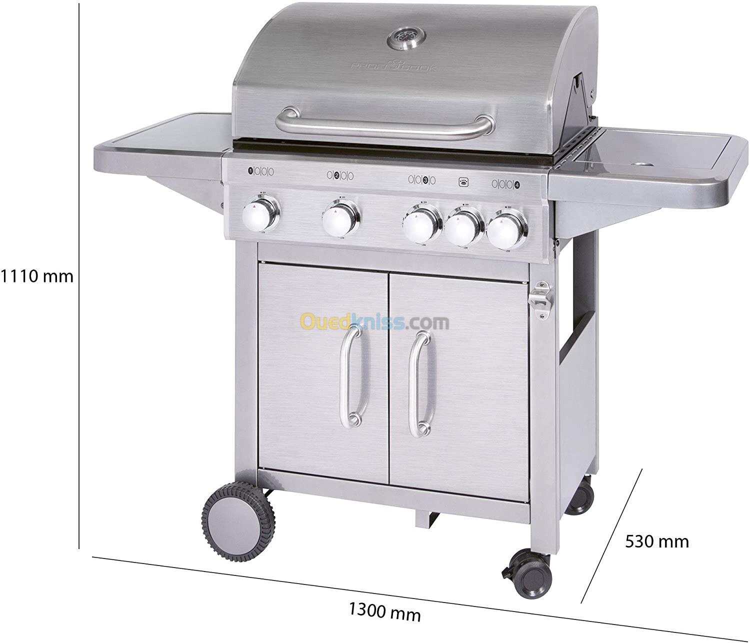 Barbecue a gaz 15500w proficook pc-gg 1181