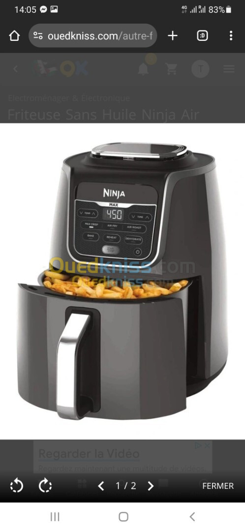 Friteuse sans huile Ninja Air Fryer MAX AF160EU