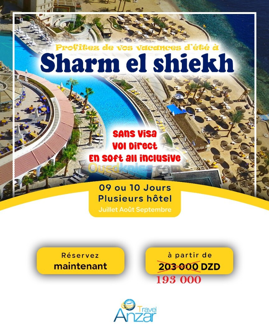 Voyage Organisé Sharam El Sheikh Direct