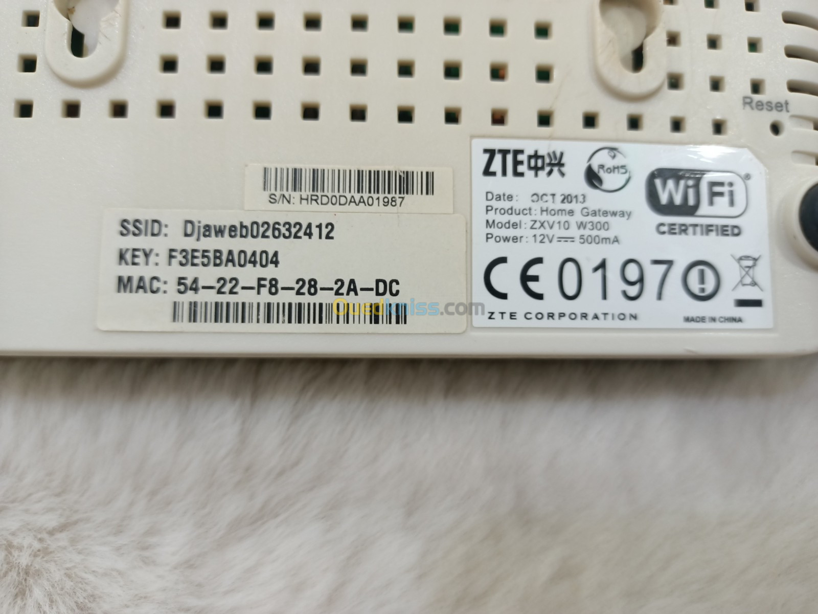 Modem ADSL DJAWEB ZTE W300