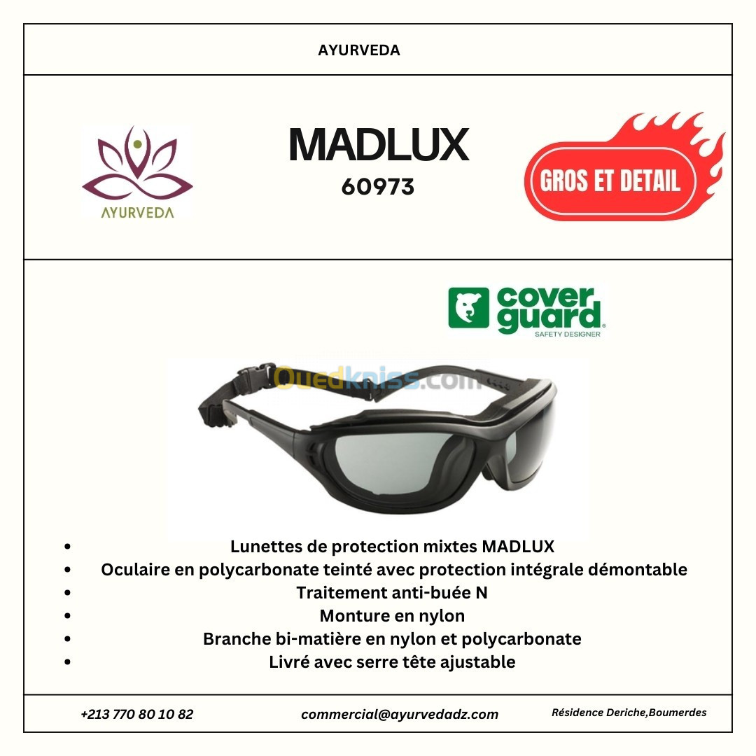 Lunettes de Sécurité de la marque COVERGUARD