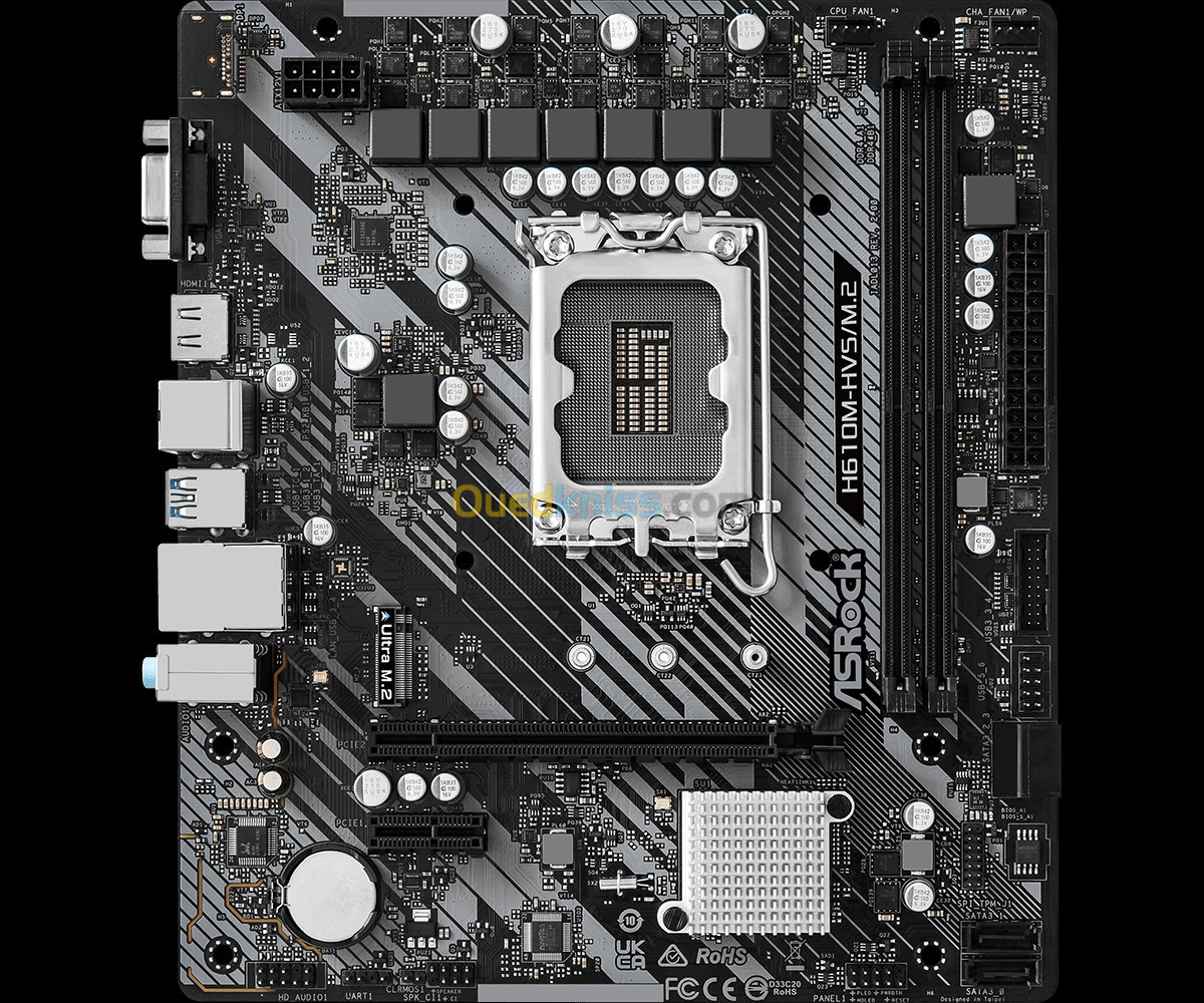 CARTE MERE ASROCK H610M-HVS/M.2 R2.0 (12th/13th gen)