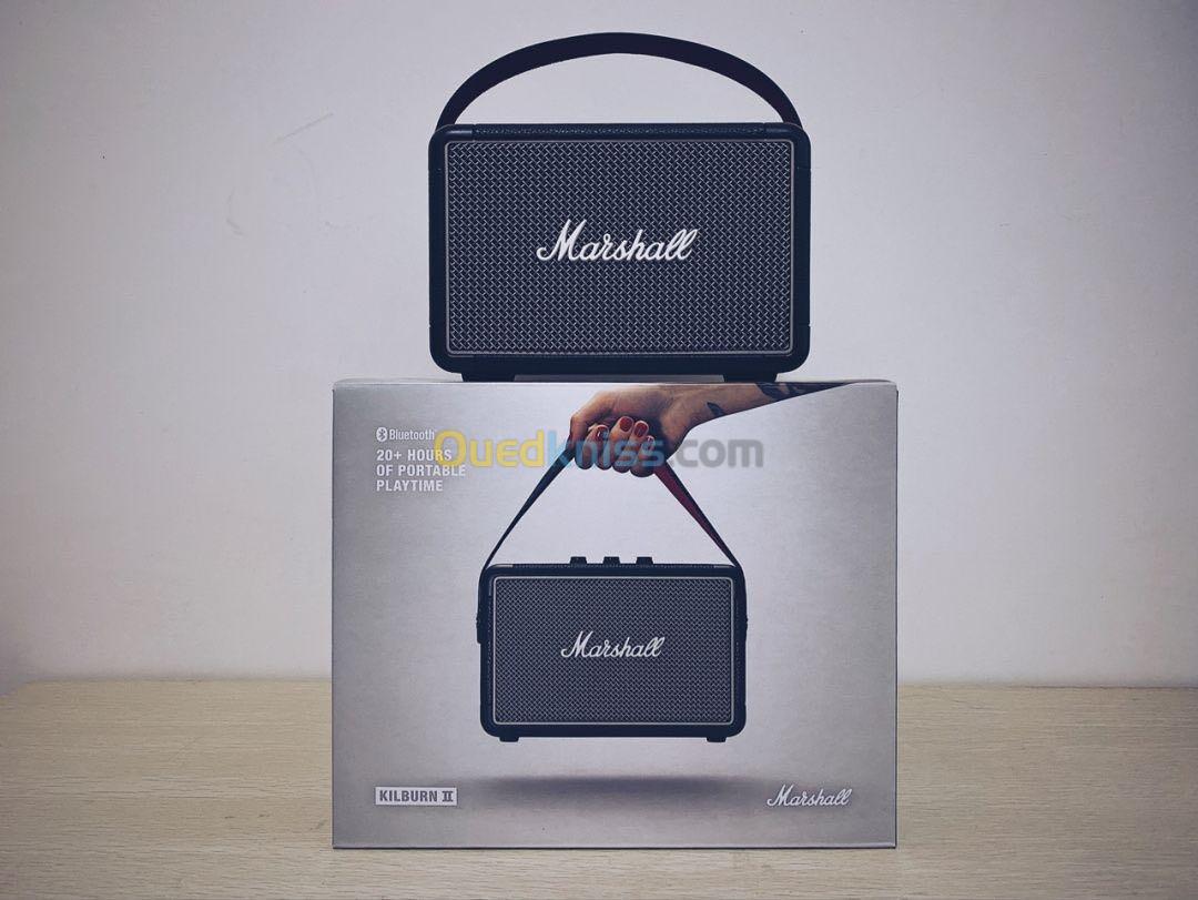 MARSHALL KILBURN II - BLUETOOTH SPEAKER - ÉTANCHE - POWER BASE - Stereo - Black & Brass - 36W - UK