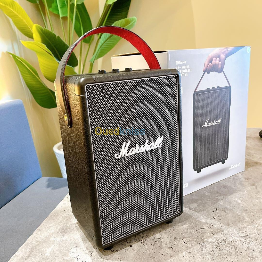 MARSHALL TUFTON - BLUETOOTH SPEAKER - MULTIHÔTES - STEREOPHONIC - ÉTANCHE - 80W - Black & Brass - UK