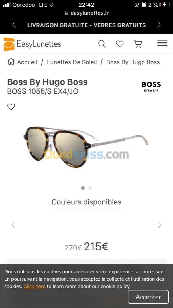 Lunette Hugo boss titanium avec verre photo gris