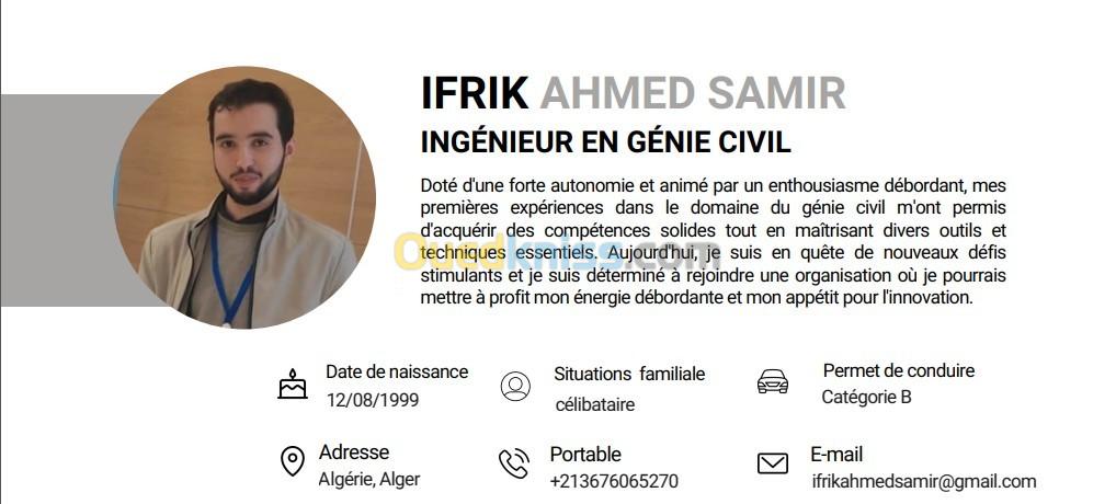 Ingénieur en génie civil (structures)