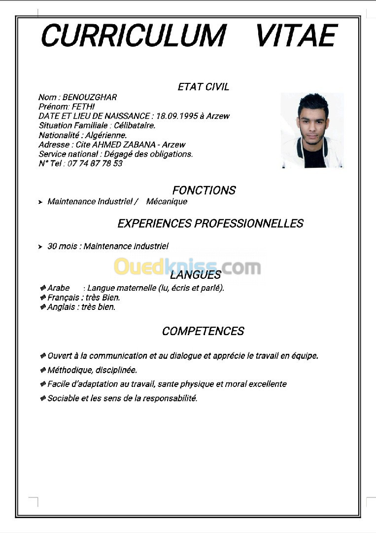 Technicien superieur