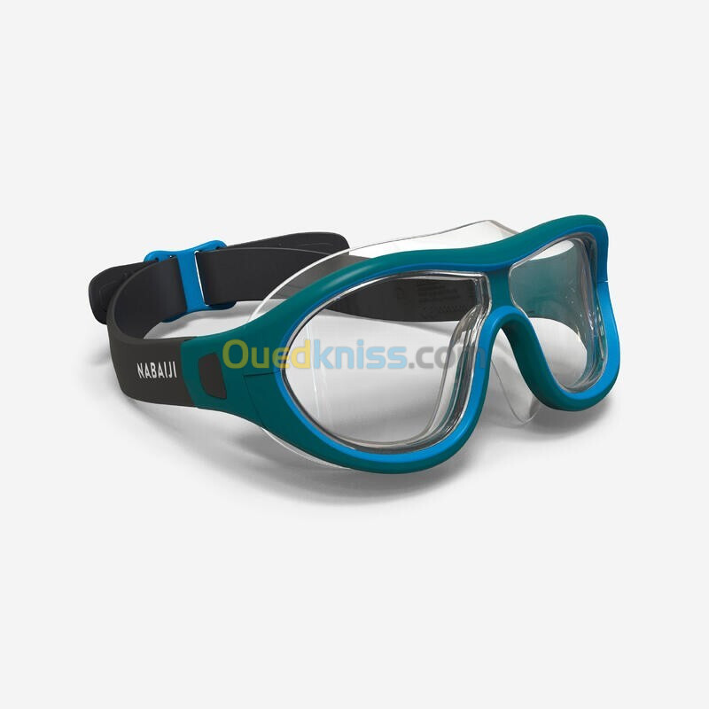 MASQUE Decathlon DE PISCINE - SWIMDOW V2 TAILLE L VERRES CLAIRS - GRIS BLEU