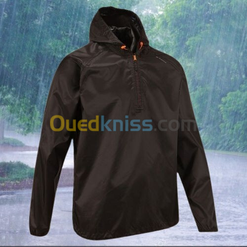 VESTE Decathlon IMPERMÉABLE DE RANDONNÉE - RAINCUT DEMI ZIP - HOMME