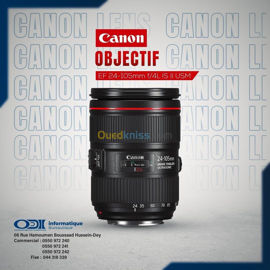 OBJECTIF CANON EF 24-105mm f 4L IS II USM 