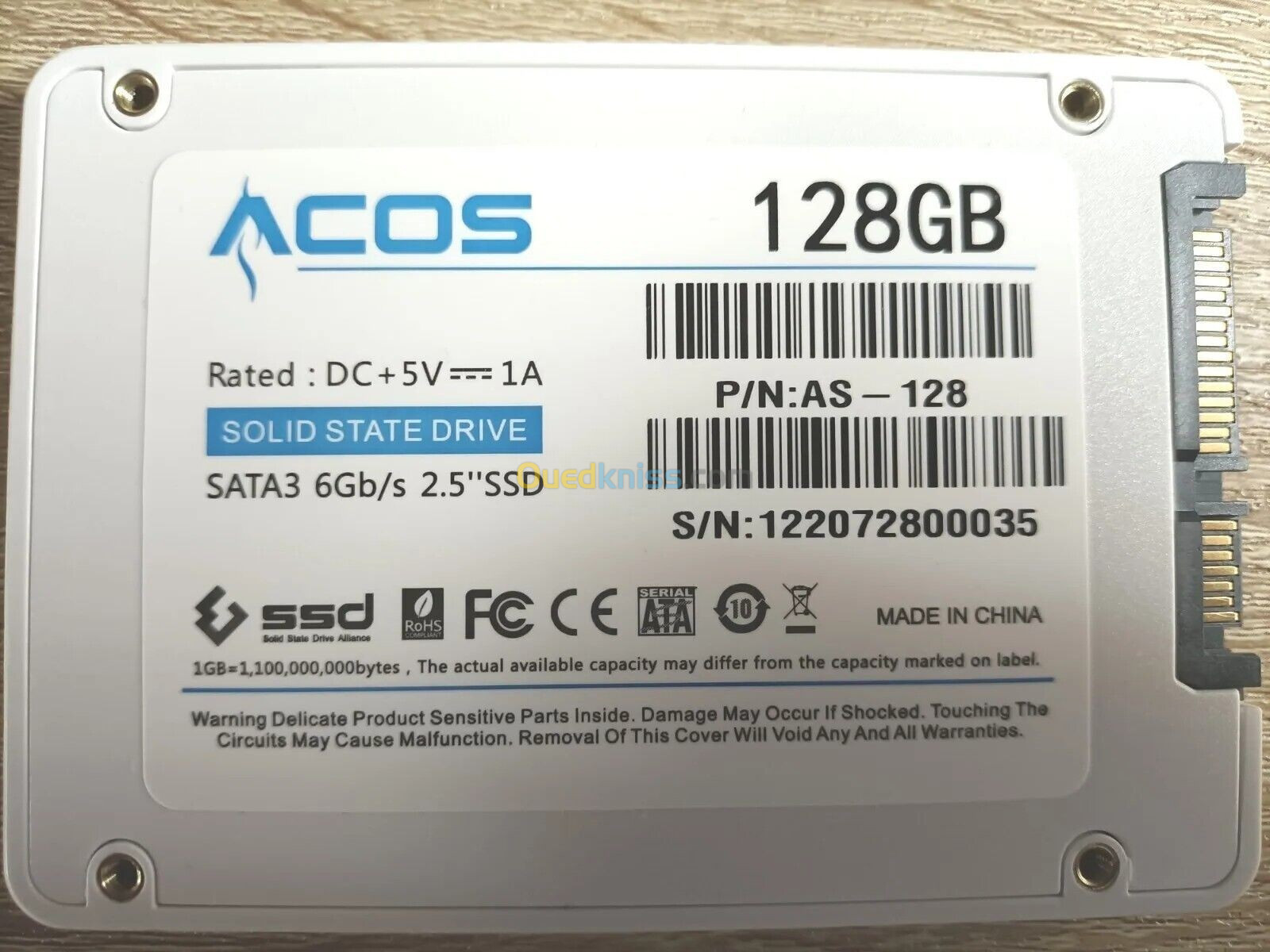 DISQUE DUR SSD SATA ACOS 128GB