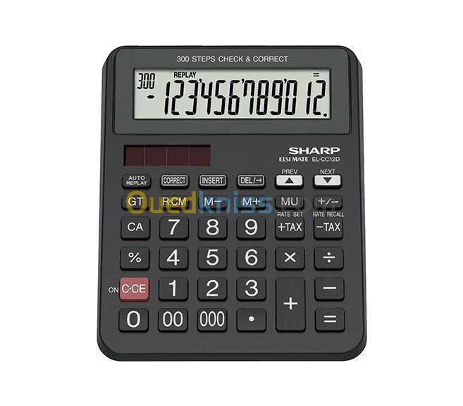 CALCULATRICE  EL-CC12D SHARP