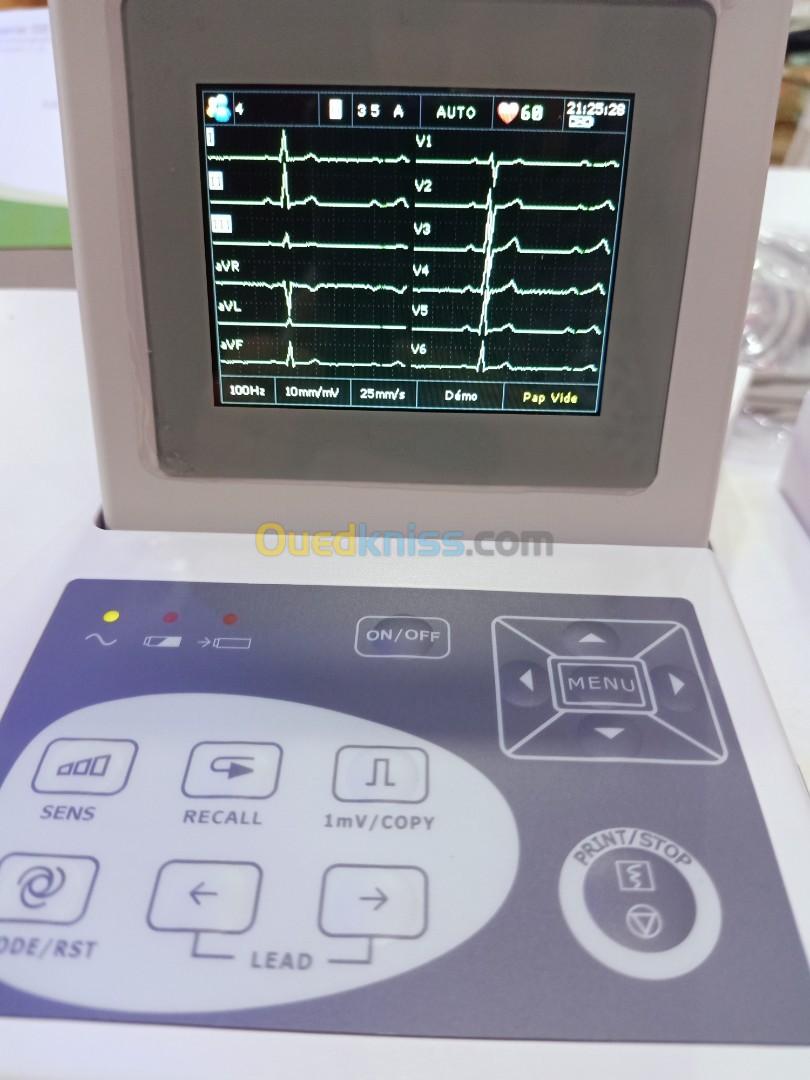 ECG 3 pistes avec interprétation Edan se-3