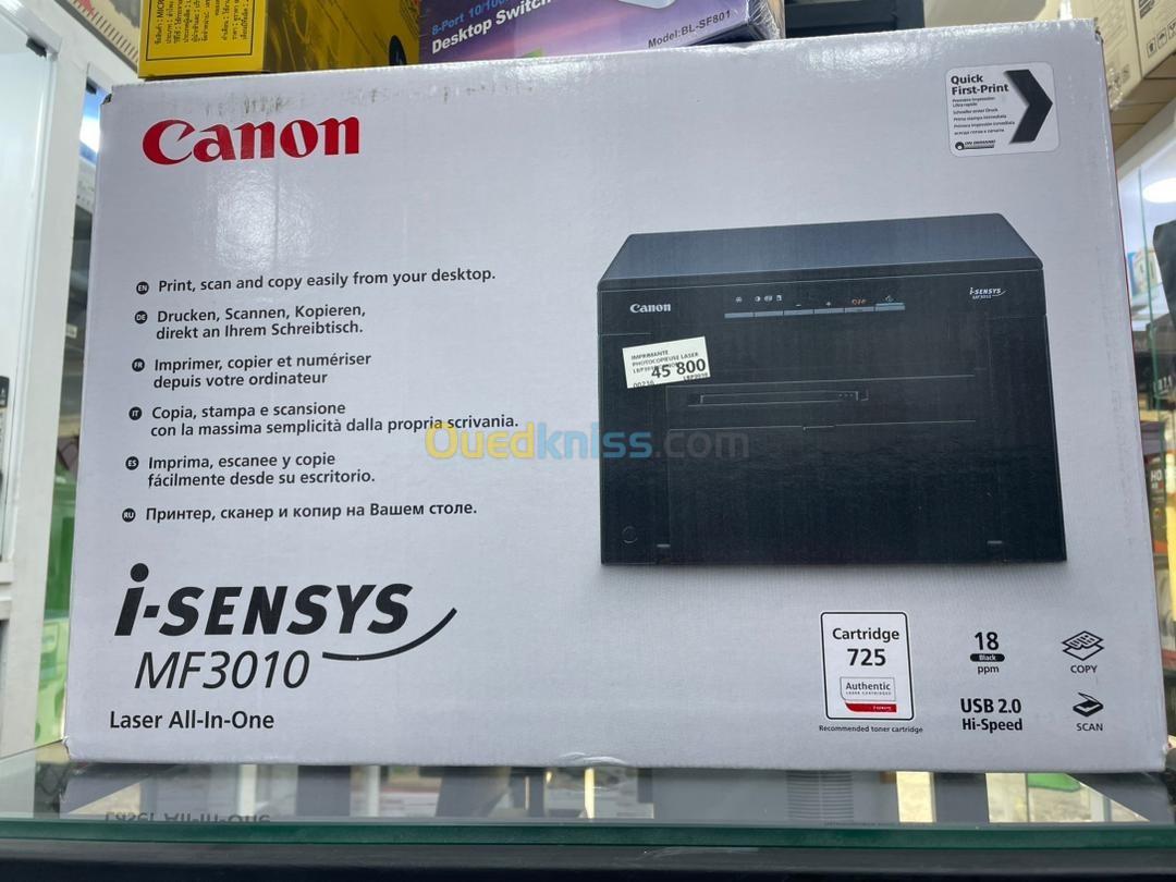 CANON I-SENSYS MF3010 - A4 - Imprimante Multifonction - Monochrome Photocpiieuse 