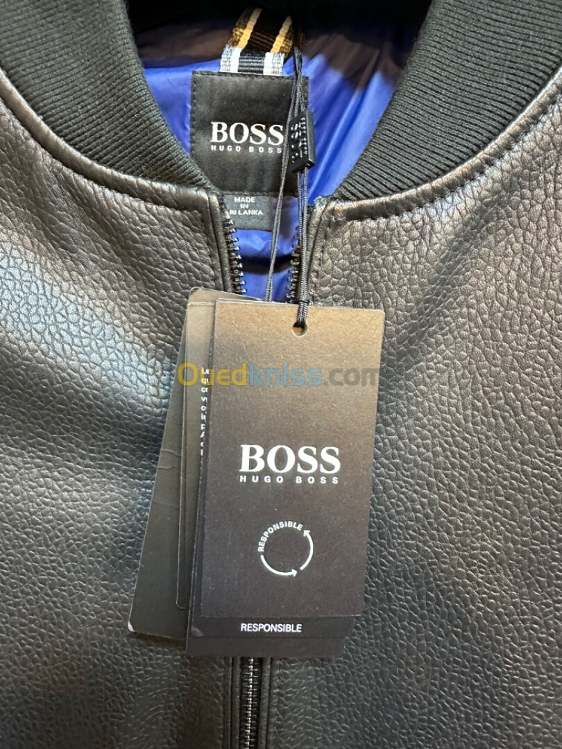 Jacket Cuir Hugo Boss Original Taille S ( légère) 