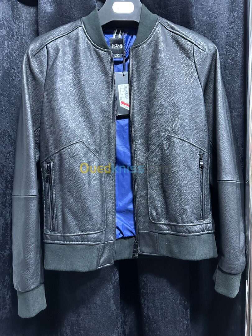 Jacket Cuir Hugo Boss Original Taille S ( légère) 