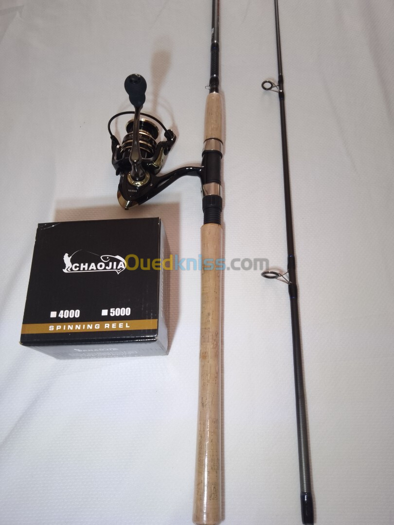 Ensemble spining canne daiwa nature 2m40 avec moulinet sjaojia 4000