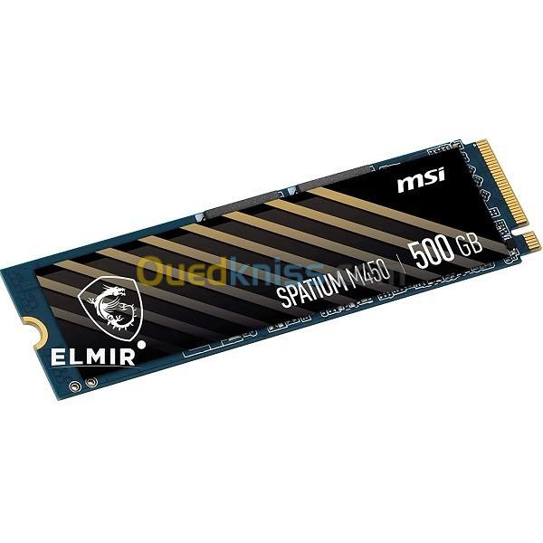 SSD NVME MSI SPATIUM 500GB M450 3600/2300mbps M.2 2280 GEN3X4 PCIe4