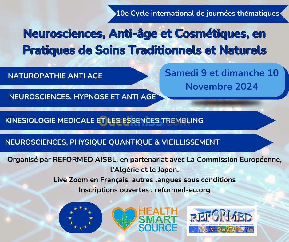 CYCLE_INTERNATIONAL_DE_JOURNÉES_THÉMATIQUES en NEUROSCIENCES, ANTI-ÂGE ET COSMÉTIQUES 