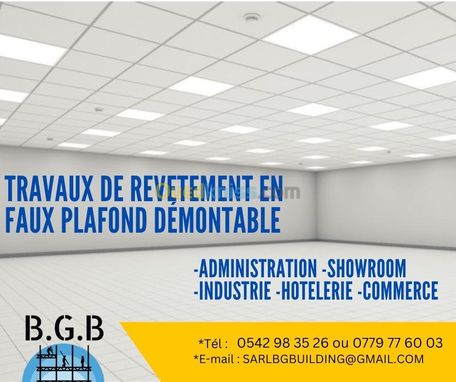 Faux plafond démontable