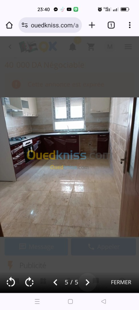 Location Appartement F04 Alger Mahelma