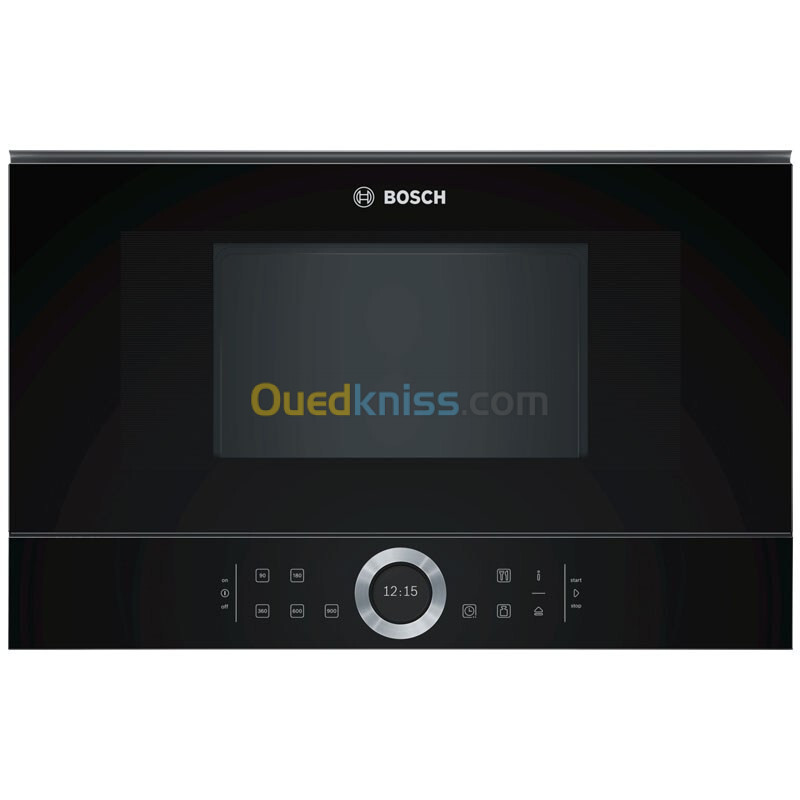 micro ondes encastrable bosch serie 8 noir / inox