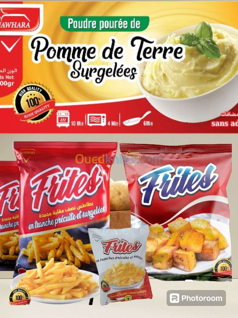 Frites surgelées croustillant 