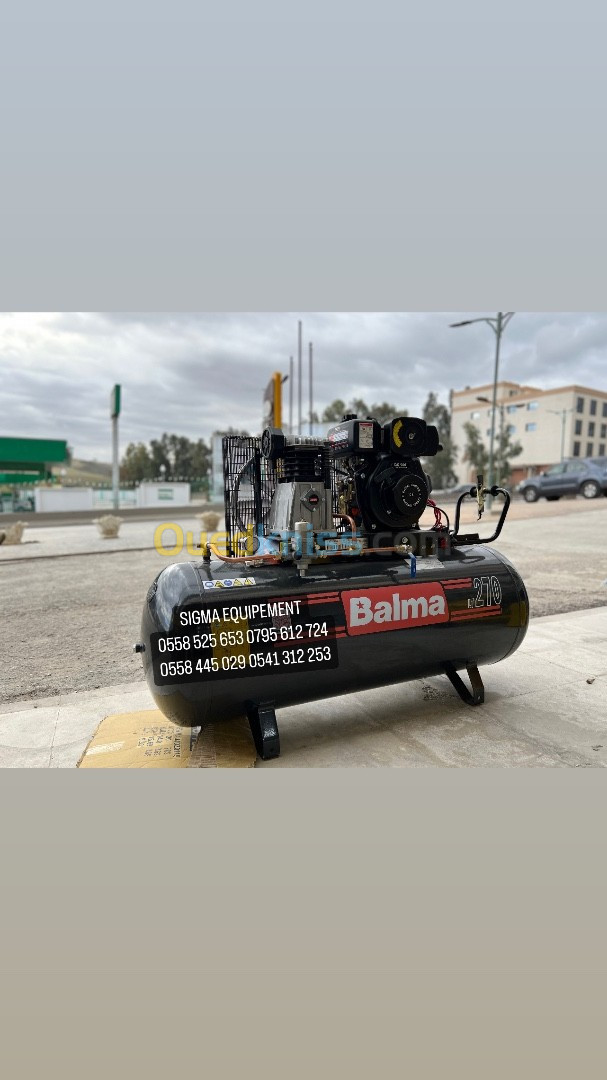 COMPRESSEUR 270L BALMA 3HP DIESEL DEMAREUR