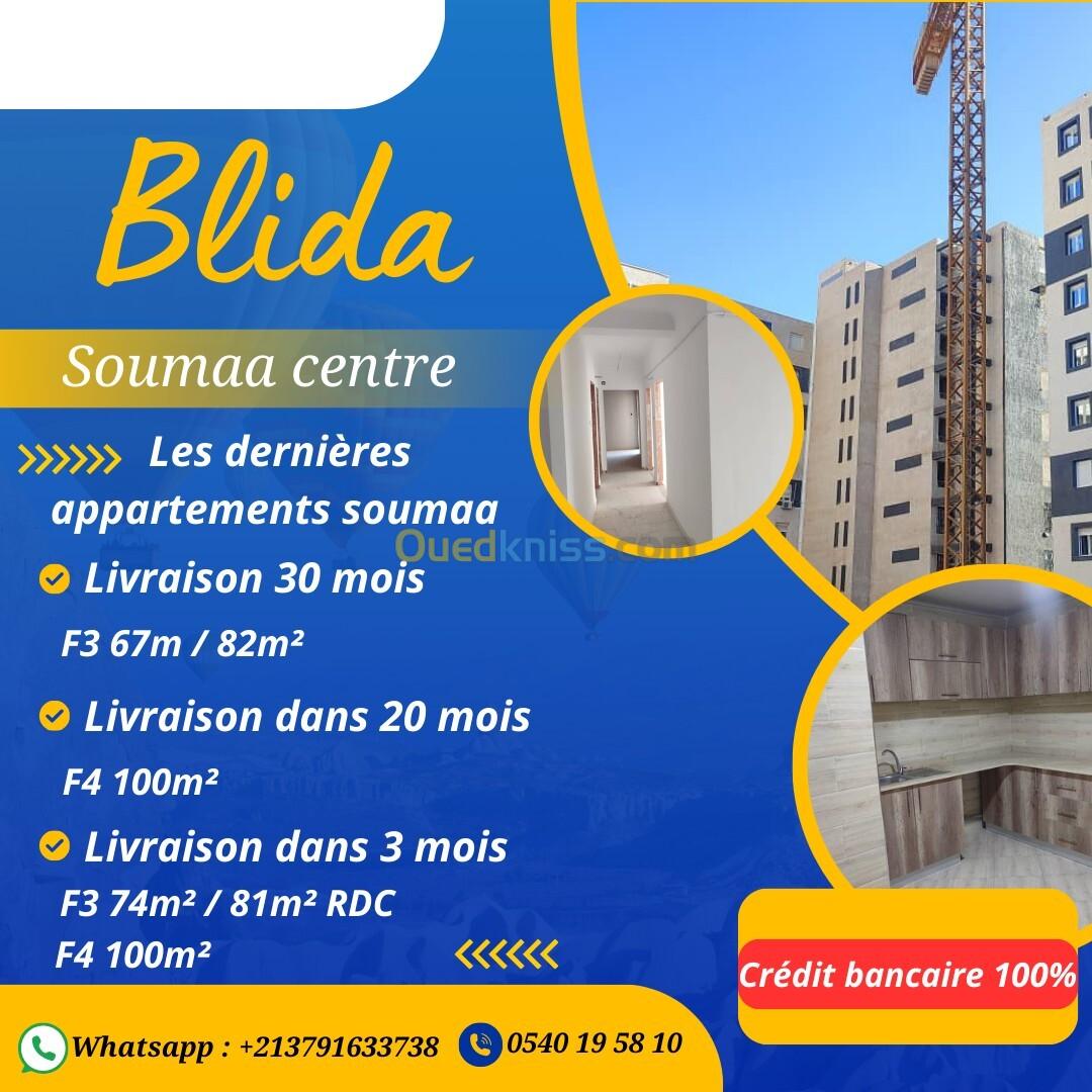 Vente Appartement F3 Blida Soumaa