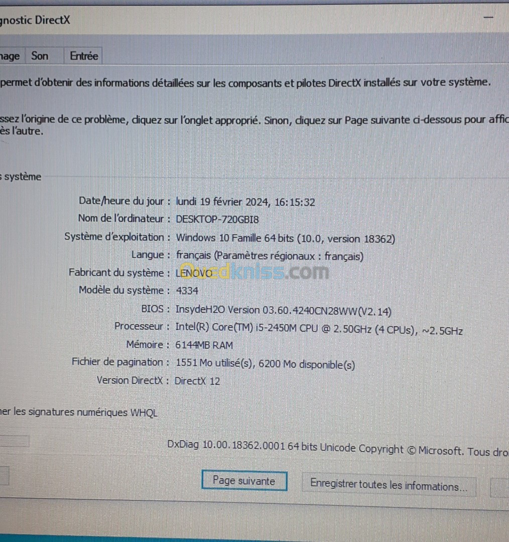 Laptop lenovo G570