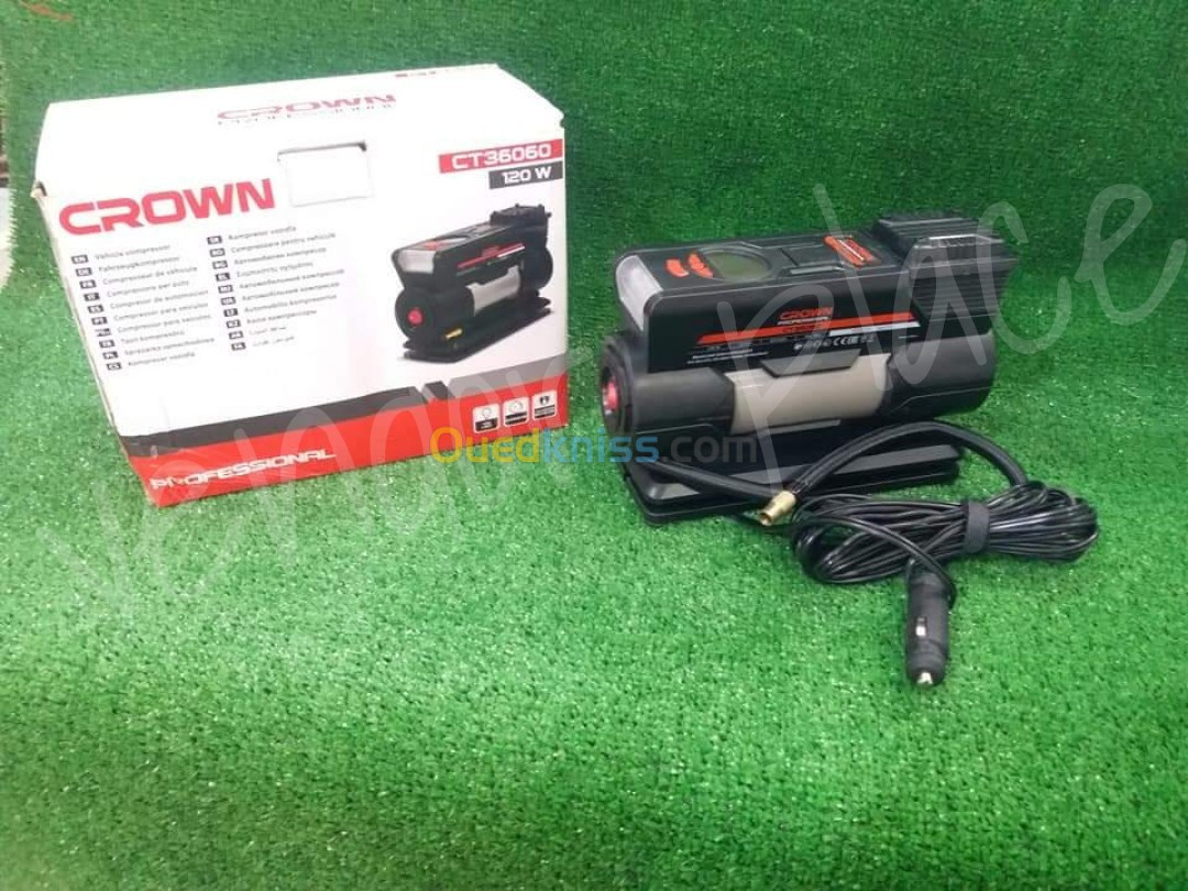 Mini compresseur CROWN 6.89bar/12v 120w