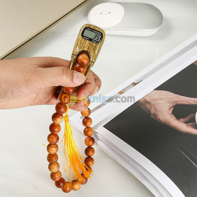   Compteur de doigt perle Tasbih islamique V2 جهاز تسبيح رقمي محمول سبحة صلاة مع عداد رقمي