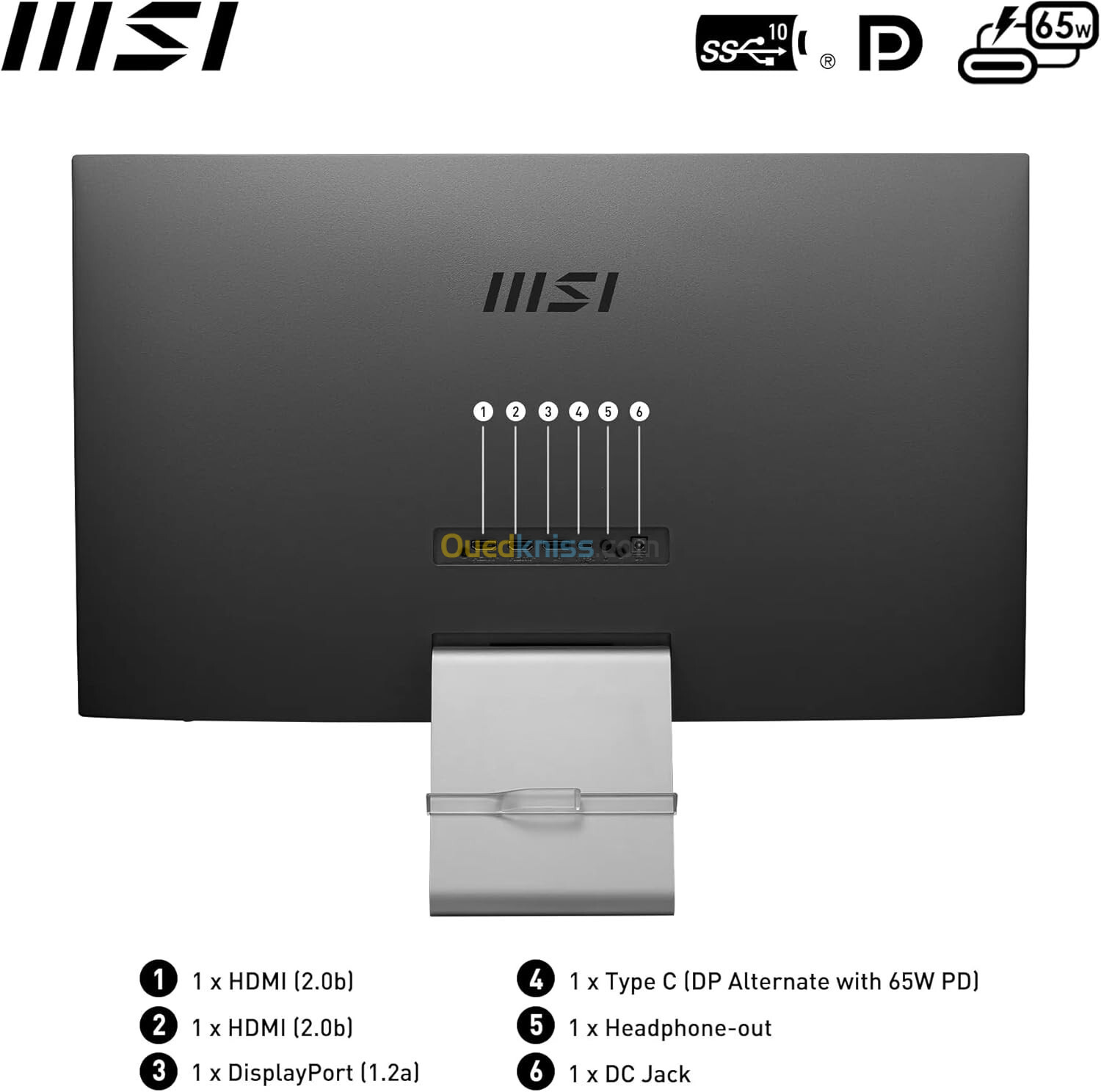 MONITEUR MSI MODERN MD271UL 27" 4K 60HZ IPS