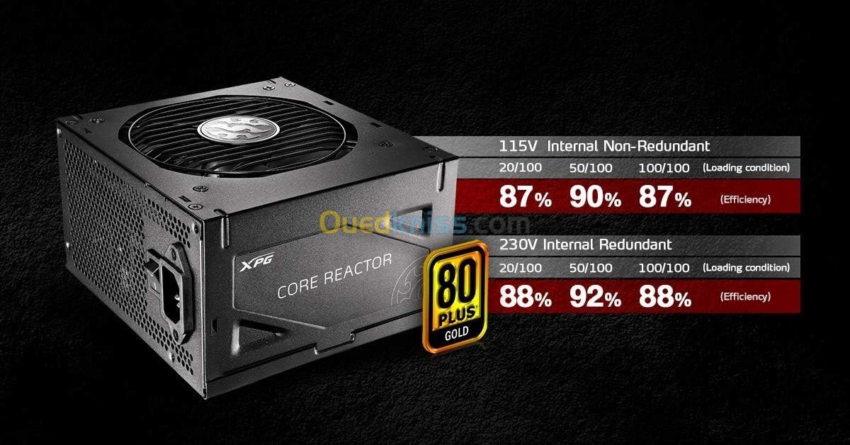 ALIMENTATION XPG CORE REACTOR 750W 80+ GOLD MODULAR