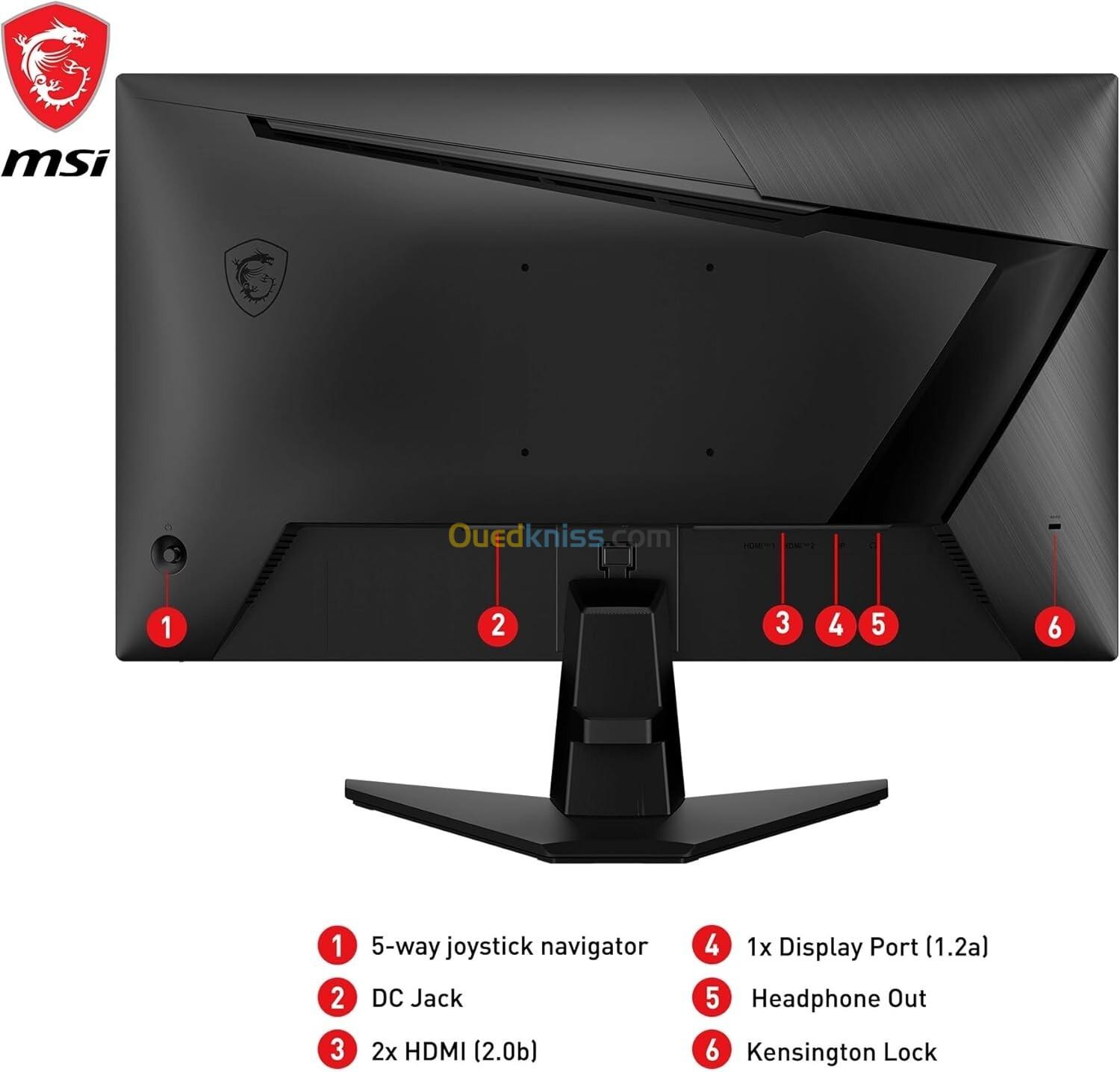 MONITEUR MSI G255F 25" FHD 180HZ FAST IPS