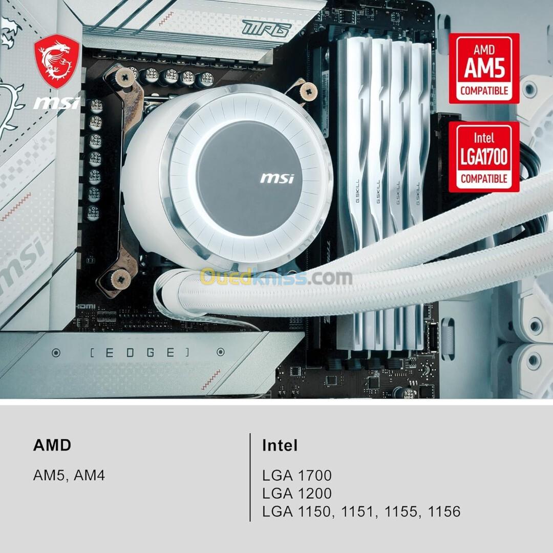 WATERCOOLING MSI MAG CORELIQUID E240 WHITE