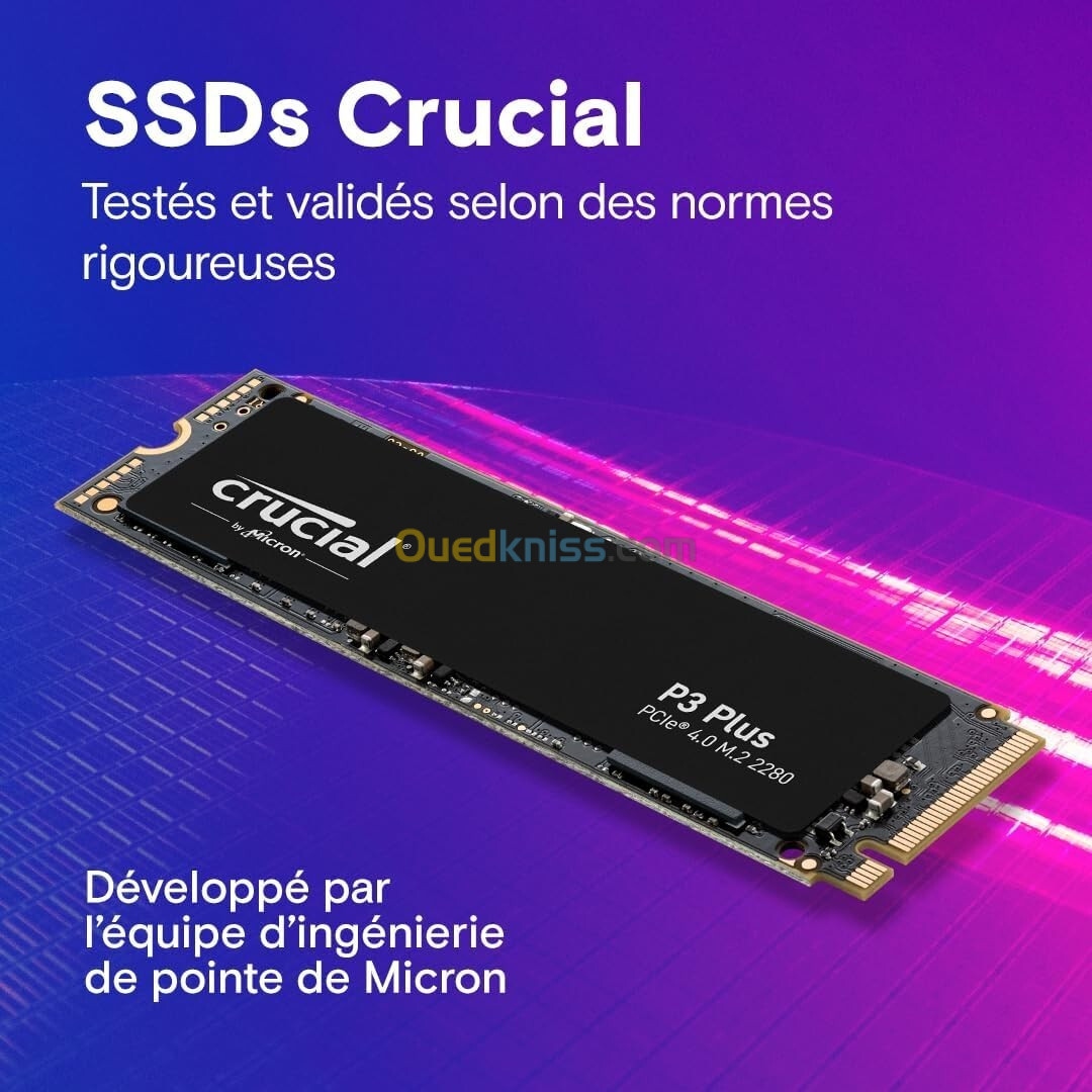 DISQUE SSD NVME CRUCIAL P3 PLUS 2TB GEN4 ( 5000 MB/S )