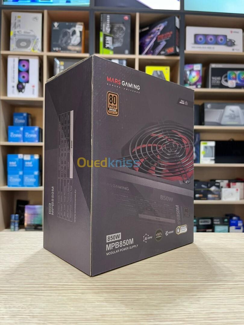 Alimentation Mars Gaming MPB850M 850W 80+ BRONZE Full Modulaire