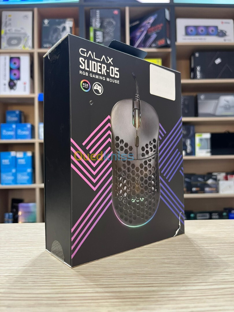 SOURIS GALAX SLIDER 05 RGB 10000DPI