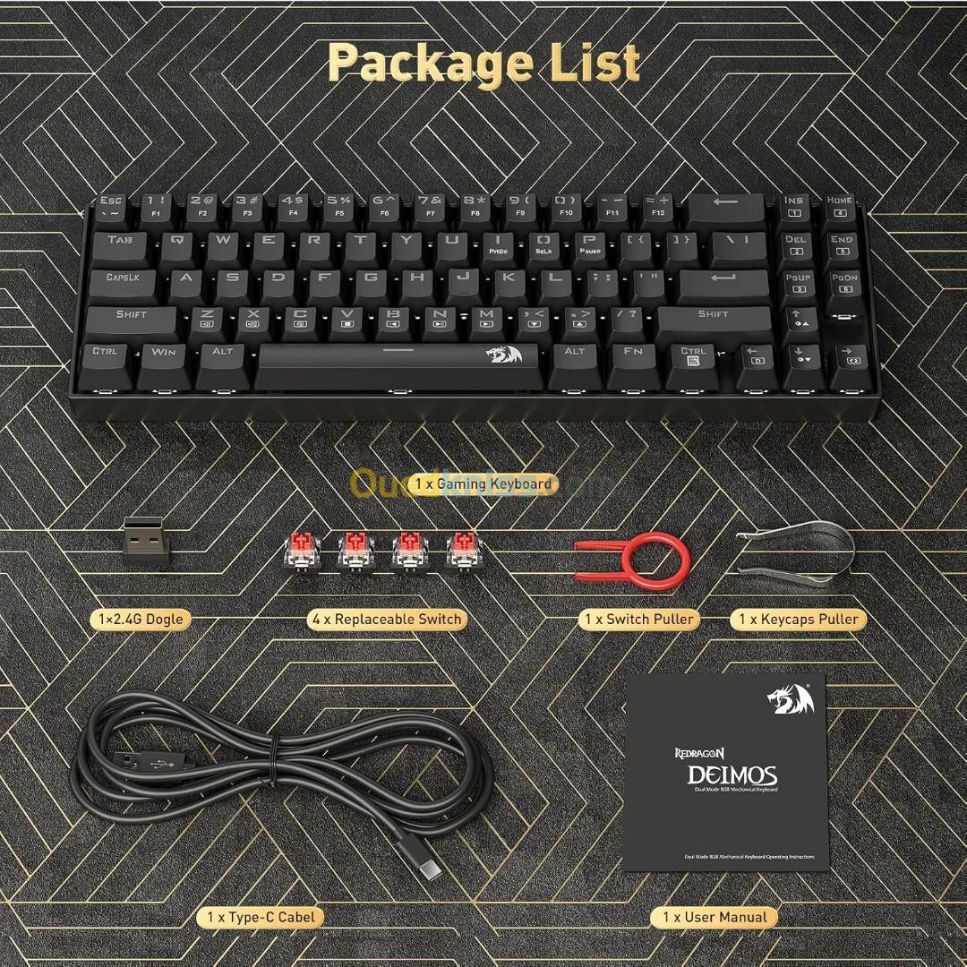 CLAVIER REDRAGON DEIMOS K599 WIRELESS