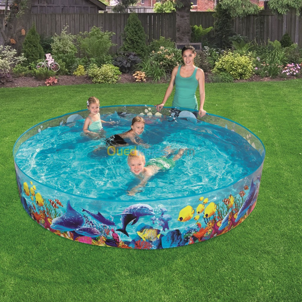 Piscine en Vinyle et PVC Transparente Pour Enfants 244x46cm