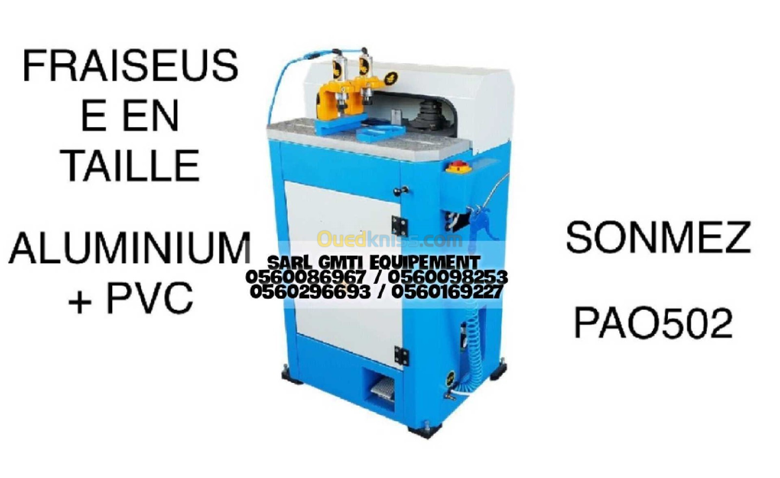 Machines pvc , Tronçonneuse pvc , soudeuse , fraiseuse , pvc machine,  