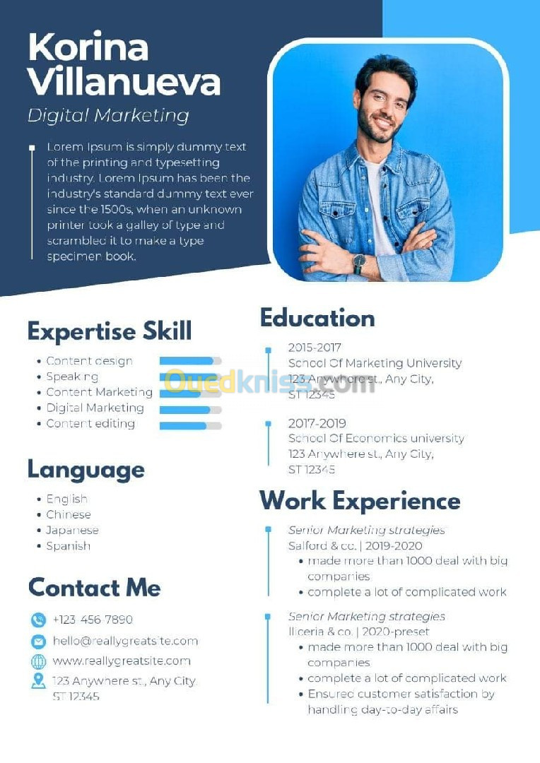 Curriculum vitae PRO (CV)