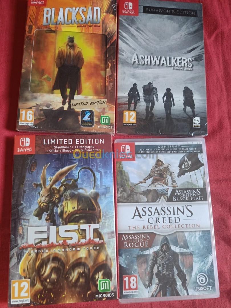 je vends le lot de jeux nintendo switch 